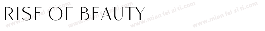 Rise of Beauty字体转换